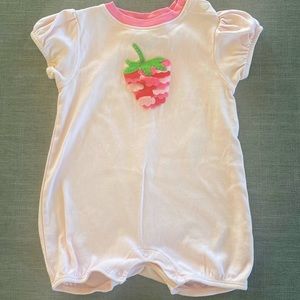 Bella Bliss Soft Strawberry Romper